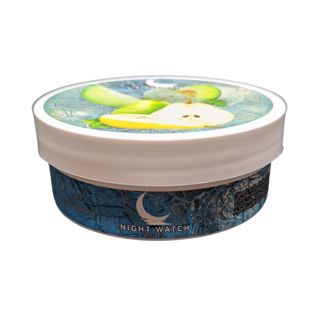 Melon & Pear (Mentholated) Shave Soap